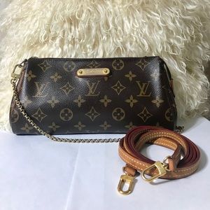 Authentic Louis Vuitton Monogram Eva Clutch